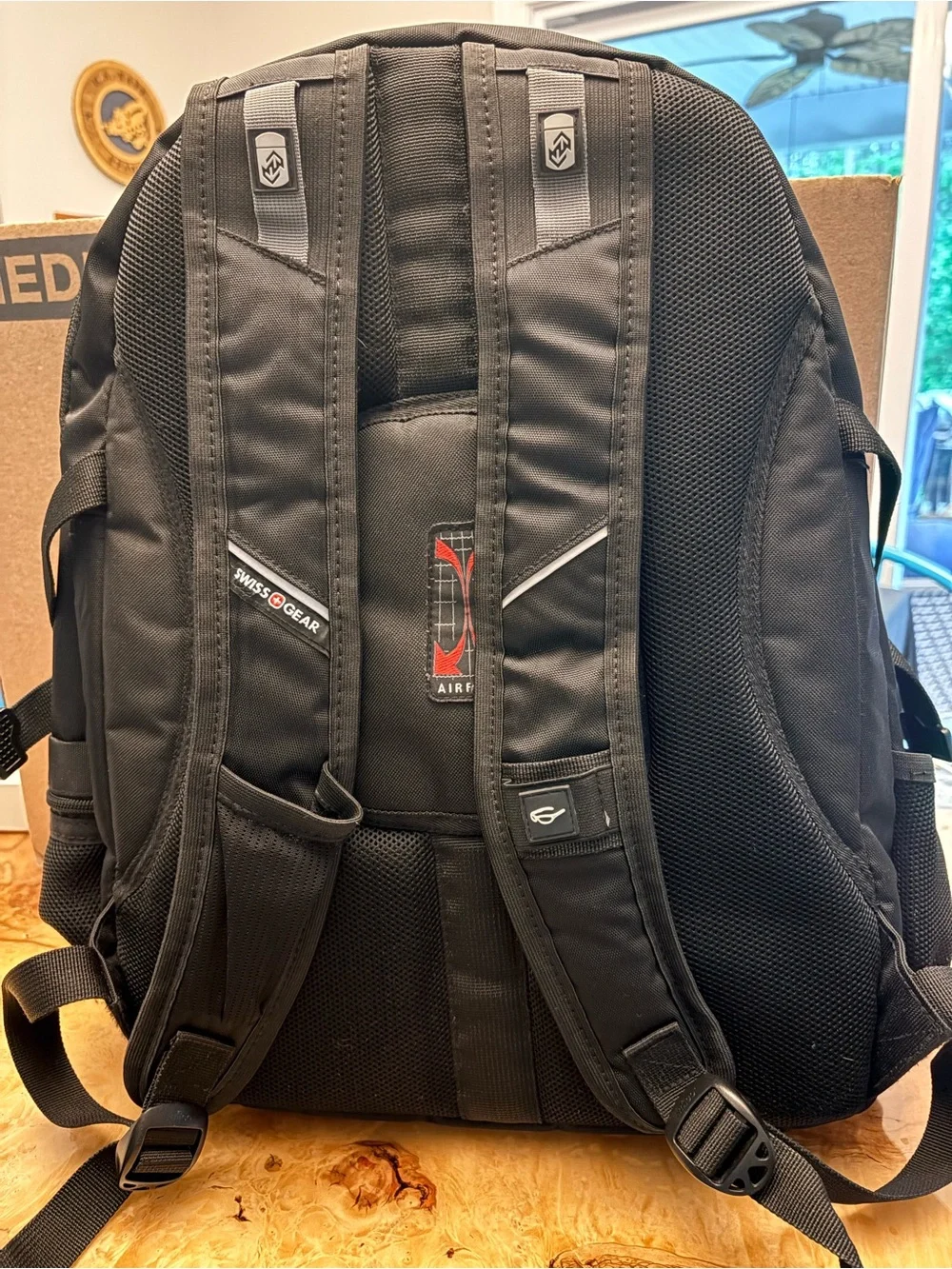Black Travel Backpack with Multiple Pockets - Picture 6 of 6